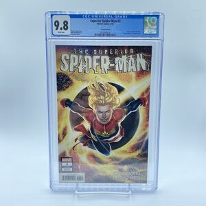 Superior Spider-Man #3 2019 Captain Marvel Variant CGC 9.8 MINT Jesus Saiz ART